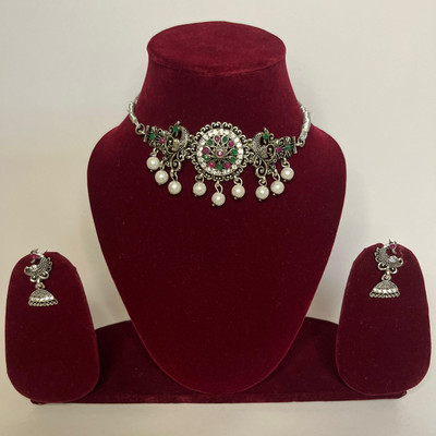 SSS ARTS Alloy Gold-plated Silver Jewellery Set(Pack of 3)