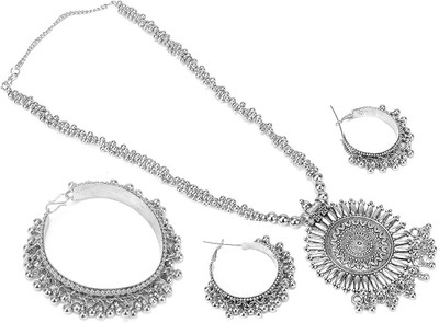 Kaima Oxidised Silver Silver Silver Jewellery Set(Pack of 1)