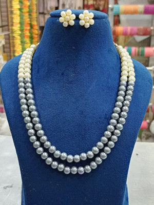 DENICRAAS Brass, Alloy White Jewellery Set(Pack of 2)