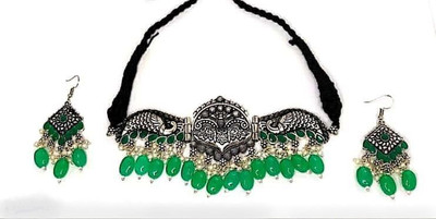 SGM Oxidised Silver Multicolor Jewellery Set(Pack of 1)