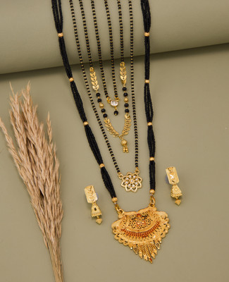 TheSanga Brass Gold-plated Gold Jewellery Set(Pack of 1)