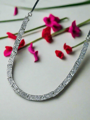 Bijou Copper Rhodium Platinum Jewellery Set(Pack of 3)