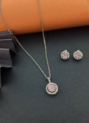 SIPARDH Alloy Silver Rose Gold Jewellery Set(Pack of 1)