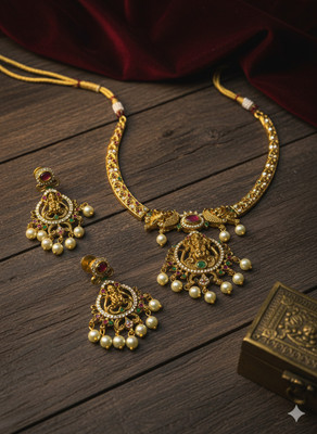 sr pro Alloy Gold-plated Gold Jewellery Set(Pack of 1)