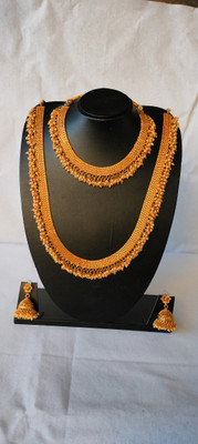 coloursful fashion Alloy Gold-plated Gold Jewellery Set(Pack of 1)