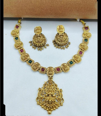Shilpa Creation Brass Gold Jewellery Set(Pack of 1)