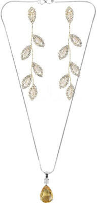 SRK Fashions Alloy Yellow, Silver Jewellery Set(Pack of 1)