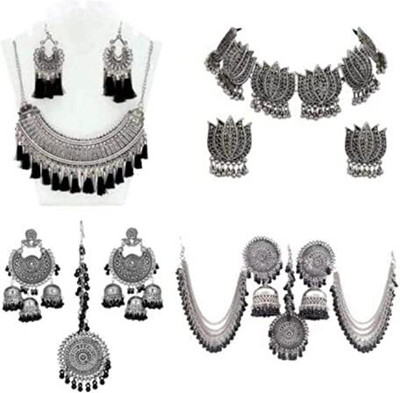 Mystory Alloy Silver Jewellery Set(Pack of 1)