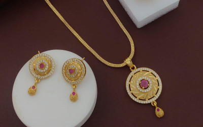 Dreamish Imitation Brass Gold-plated Gold Jewellery Set(Pack of 3)