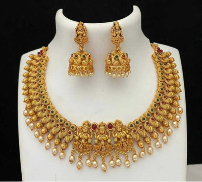 Joyful Alloy Gold-plated Multicolor Jewellery Set(Pack of 1)
