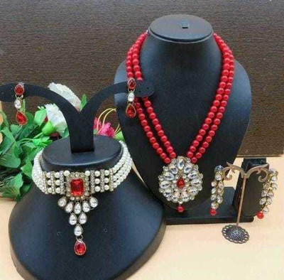 Ronak Fashion Alloy Gold-plated Multicolor Jewellery Set(Pack of 1)