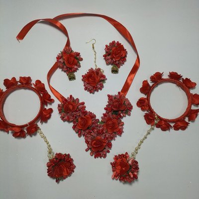 papa ki pari Plastic Red Jewellery Set(Pack of 1)