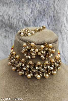 nitya fashion Stone Gold-plated Gold Jewellery Set(Pack of 1)