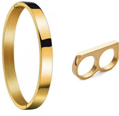 house of common Brass Gold-plated Gold Jewellery Set(Pack of 2)