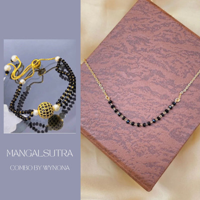 Temora Brass Gold-plated Gold Jewellery Set(Pack of 2)