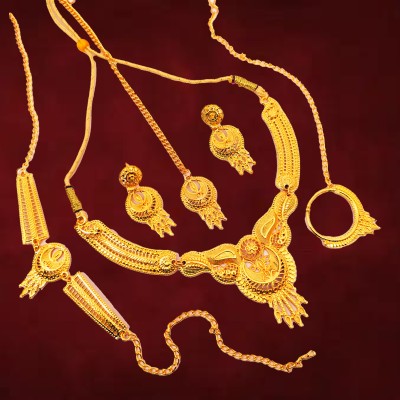 SDR Alloy Gold-plated Gold Jewellery Set(Pack of 5)