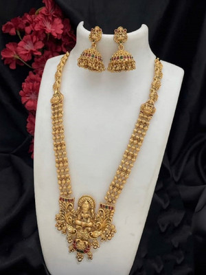 KEYMAX Alloy Gold-plated Gold Jewellery Set(Pack of 1)