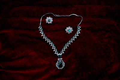 LUSTRA Brass Silver Silver Jewellery Set(Pack of 1)