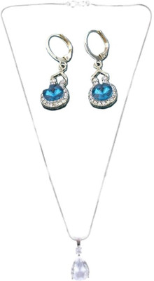 SRK Fashions Alloy White, Blue Jewellery Set(Pack of 1)