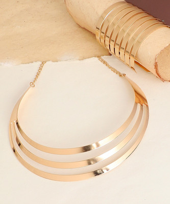 SOHI Alloy Gold-plated Gold Jewellery Set(Pack of 1)