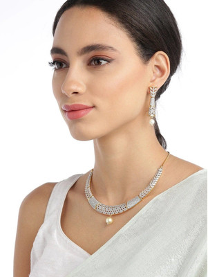 SHIVANYA Alloy Silver Jewellery Set(Pack of 1)