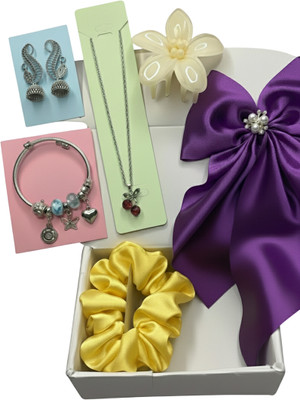 Mohmit Mart Oxidised Silver Silver Multicolor Jewellery Set(Pack of 6)