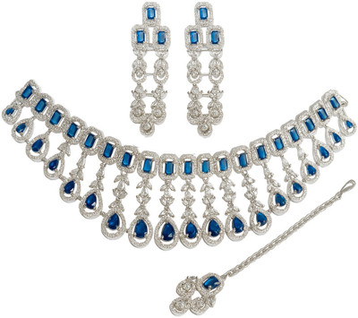 DENICRAAS Alloy Blue Jewellery Set(Pack of 1)