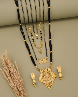 TheSanga Brass Gold-plated Gold Jewellery Set(Pack of 1)