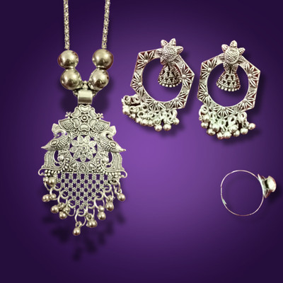 STARLIVEN Stainless Steel Silver Jewellery Set(Pack of 1)