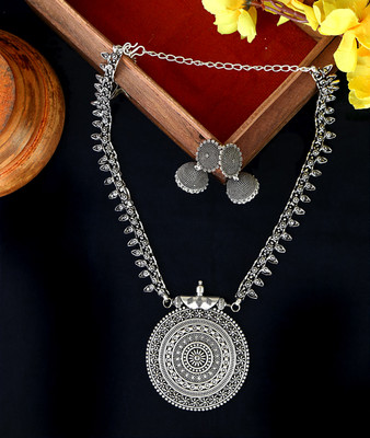 joy of jewels Brass Silver Jewellery Set(Pack of 1)