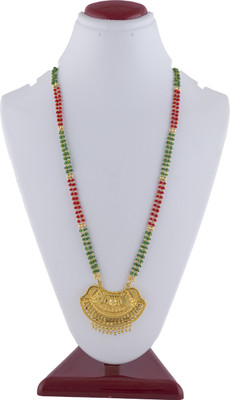 RAMDEV ART FASHION JEWELLERY Copper Gold-plated Gold Jewellery Set(Pack of 1)