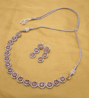 Twilight Gem Copper Silver Pink Jewellery Set(Pack of 3)