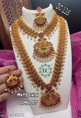 DC Alloy Gold-plated Gold Jewellery Set(Pack of 1)