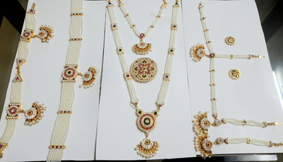 Elite trade Alloy White Jewellery Set(Pack of 3)