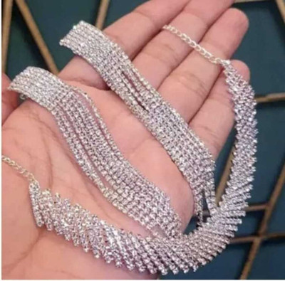 Orrans Alloy Silver Jewellery Set(Pack of 1)