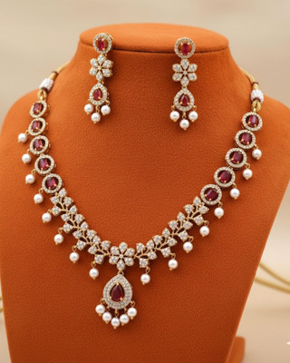 PVG Horizon Brass Gold-plated Gold, Multicolor Jewellery Set(Pack of 1)