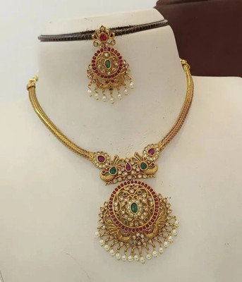 Romil Brass Gold-plated Gold Jewellery Set(Pack of 1)