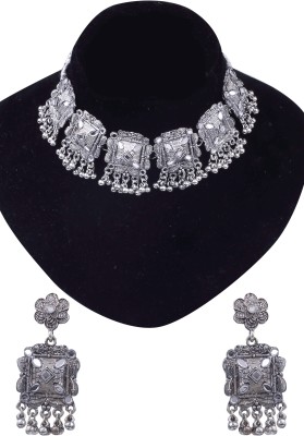 Aashish Imitation Alloy Rhodium White Jewellery Set(Pack of 3)