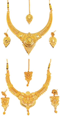 SDR Alloy Gold-plated Gold Jewellery Set(Pack of 2)