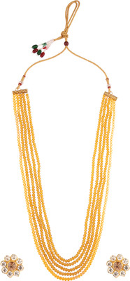 CATALYST Alloy Gold-plated Brown Jewellery Set(Pack of 1)
