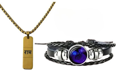 Elanora Jewels Alloy Sterling Silver Gold Jewellery Set(Pack of 2)