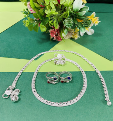 BHORIWAL Alloy Silver Silver Jewellery Set(Pack of 4)