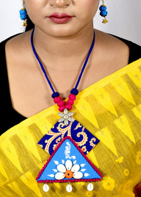 DOM Fabric Multicolor Jewellery Set(Pack of 1)