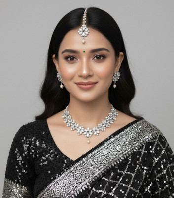 SHARANYA Alloy Silver Jewellery Set(Pack of 1)