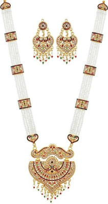 Web Mall Alloy Gold-plated Gold Jewellery Set(Pack of 1)