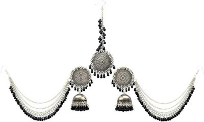 Ruhi Alloy Black Silver Black, Silver Jewellery Set(Pack of 1)