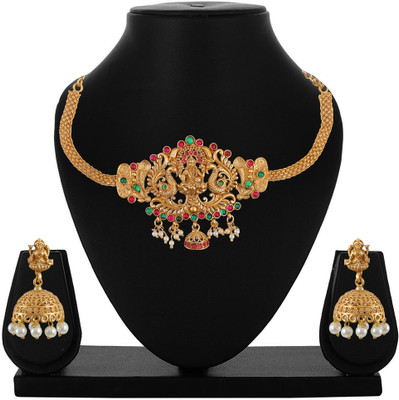 University Trendz Alloy Gold-plated Gold Jewellery Set(Pack of 2)