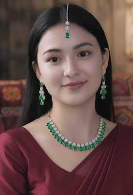 TWOLOVER Alloy Green Jewellery Set(Pack of 1)