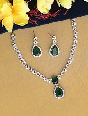 joy of jewels Alloy Green Jewellery Set(Pack of 1)