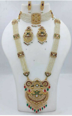 Chehar Fashion World Alloy Gold-plated Multicolor Jewellery Set(Pack of 1)